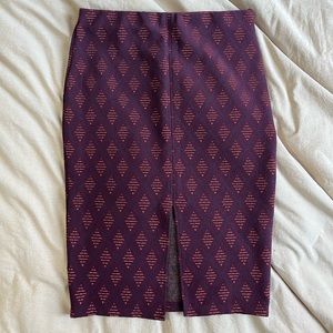 Zara Aztec Stretch MIDI skirt